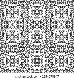 Textura elegante con figuras de líneas.
Resumen de patrones geométricos en blanco y negro para página web, texturas, tarjeta, afiche, tela, textil. Diseño repetitivo gráfico monocromo. 