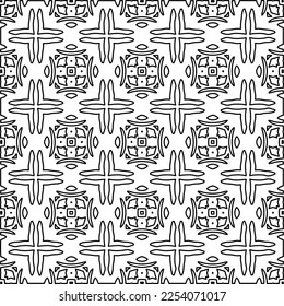 Textura elegante con figuras de líneas.
Resumen de patrones geométricos en blanco y negro para página web, texturas, tarjeta, afiche, tela, textil. Diseño repetitivo gráfico monocromo. 