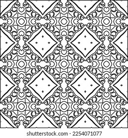 Stylish texture with figures from lines.
Abstract geometric black and white pattern for web page, textures, card, poster, fabric, textile. Monochrome graphic repeating design. 