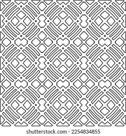 Textura elegante con figuras de líneas.
Resumen de patrones geométricos en blanco y negro para página web, texturas, tarjeta, afiche, tela, textil. Diseño repetitivo gráfico monocromo. 

