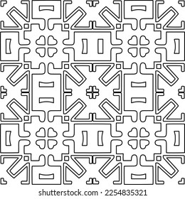 Textura elegante con figuras de líneas.
Resumen de patrones geométricos en blanco y negro para página web, texturas, tarjeta, afiche, tela, textil. Diseño repetitivo gráfico monocromo. 
