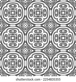 Textura elegante con figuras de líneas.
Resumen de patrones geométricos en blanco y negro para página web, texturas, tarjeta, afiche, tela, textil. Diseño repetitivo gráfico monocromo. 
