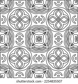 Textura elegante con figuras de líneas.
Resumen de patrones geométricos en blanco y negro para página web, texturas, tarjeta, afiche, tela, textil. Diseño repetitivo gráfico monocromo. 