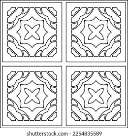 Stylish texture with figures from lines.
Abstract geometric black and white pattern for web page, textures, card, poster, fabric, textile. Monochrome graphic repeating design. 