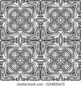 Textura elegante con figuras de líneas.
Resumen de patrones geométricos en blanco y negro para página web, texturas, tarjeta, afiche, tela, textil. Diseño repetitivo gráfico monocromo. 
