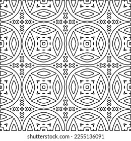 Textura elegante con figuras de líneas.
Resumen de patrones geométricos en blanco y negro para página web, texturas, tarjeta, afiche, tela, textil. Diseño repetitivo gráfico monocromo. 
