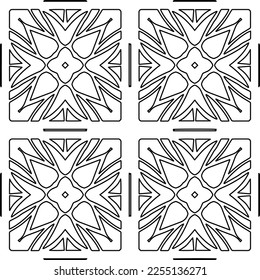 Stylish texture with figures from lines.
Abstract geometric black and white pattern for web page, textures, card, poster, fabric, textile. Monochrome graphic repeating design. 