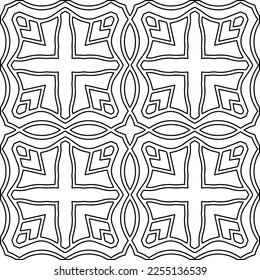 Textura elegante con figuras de líneas.
Resumen de patrones geométricos en blanco y negro para página web, texturas, tarjeta, afiche, tela, textil. Diseño repetitivo gráfico monocromo. 