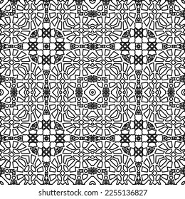 Textura elegante con figuras de líneas.
Resumen de patrones geométricos en blanco y negro para página web, texturas, tarjeta, afiche, tela, textil. Diseño repetitivo gráfico monocromo. 