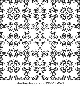 Stylish texture with figures from lines.
Abstract geometric black and white pattern for web page, textures, card, poster, fabric, textile. Monochrome graphic repeating design. 