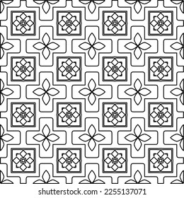 Stylish texture with figures from lines.
Abstract geometric black and white pattern for web page, textures, card, poster, fabric, textile. Monochrome graphic repeating design.