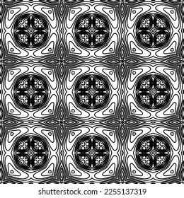 Textura elegante con figuras de líneas.
Resumen de patrones geométricos en blanco y negro para página web, texturas, tarjeta, afiche, tela, textil. Diseño repetitivo gráfico monocromo. 
