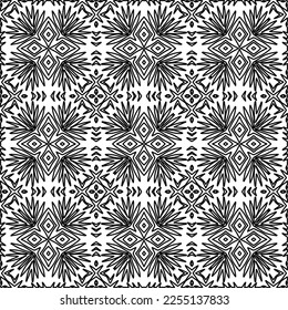Stylish texture with figures from lines.
Abstract geometric black and white pattern for web page, textures, card, poster, fabric, textile. Monochrome graphic repeating design. 
