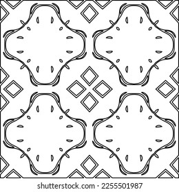 Stylish texture with figures from lines.
Abstract geometric black and white pattern for web page, textures, card, poster, fabric, textile. Monochrome graphic repeating design. 