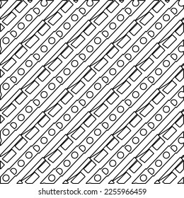 Stilvolle Textur mit Figuren aus Linien.
Abstraktes geometrisches Schwarz-Weiß-Muster für Webseiten, Texturen, Karten, Plakate, Gewebe, Textilien. Monochrome grafische Wiederholungsdesign. 