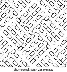 Textura elegante con figuras de líneas.
Resumen de patrones geométricos en blanco y negro para página web, texturas, tarjeta, afiche, tela, textil. Diseño repetitivo gráfico monocromo. 