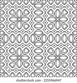 Textura elegante con figuras de líneas.
Resumen de patrones geométricos en blanco y negro para página web, texturas, tarjeta, afiche, tela, textil. Diseño repetitivo gráfico monocromo. 