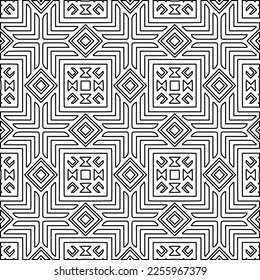Textura elegante con figuras de líneas.
Resumen de patrones geométricos en blanco y negro para página web, texturas, tarjeta, afiche, tela, textil. Diseño repetitivo gráfico monocromo. 