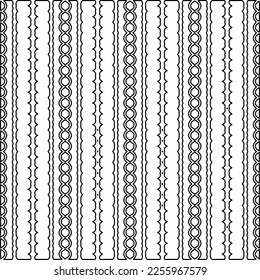 Textura elegante con figuras de líneas.
Resumen de patrones geométricos en blanco y negro para página web, texturas, tarjeta, afiche, tela, textil. Diseño repetitivo gráfico monocromo. 