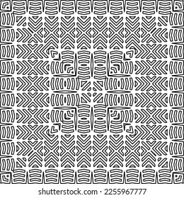 Textura elegante con figuras de líneas.
Resumen de patrones geométricos en blanco y negro para página web, texturas, tarjeta, afiche, tela, textil. Diseño repetitivo gráfico monocromo. 