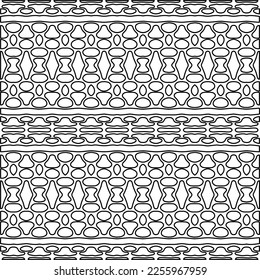 Textura elegante con figuras de líneas.
Resumen de patrones geométricos en blanco y negro para página web, texturas, tarjeta, afiche, tela, textil. Diseño repetitivo gráfico monocromo. 