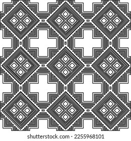 Stylish texture with figures from lines.
Abstract geometric black and white pattern for web page, textures, card, poster, fabric, textile. Monochrome graphic repeating design. 