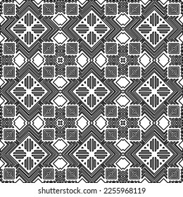 Stylish texture with figures from lines.
Abstract geometric black and white pattern for web page, textures, card, poster, fabric, textile. Monochrome graphic repeating design. 