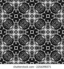 Stylish texture with figures from lines.
Abstract geometric black and white pattern for web page, textures, card, poster, fabric, textile. Monochrome graphic repeating design. 
