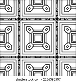 Stylish texture with figures from lines.
Abstract geometric black and white pattern for web page, textures, card, poster, fabric, textile. Monochrome graphic repeating design. 