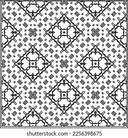 Textura elegante con figuras de líneas.
Resumen de patrones geométricos en blanco y negro para página web, texturas, tarjeta, afiche, tela, textil. Diseño repetitivo gráfico monocromo.