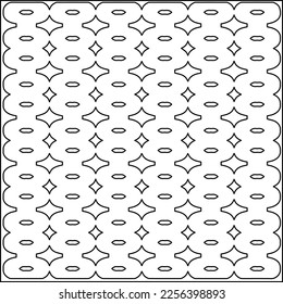 Textura elegante con figuras de líneas.
Resumen de patrones geométricos en blanco y negro para página web, texturas, tarjeta, afiche, tela, textil. Diseño repetitivo gráfico monocromo.