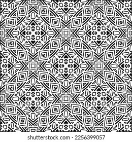 Textura elegante con figuras de líneas.
Resumen de patrones geométricos en blanco y negro para página web, texturas, tarjeta, afiche, tela, textil. Diseño repetitivo gráfico monocromo. 
