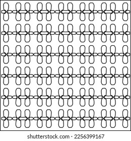 Stylish texture with figures from lines.
Abstract geometric black and white pattern for web page, textures, card, poster, fabric, textile. Monochrome graphic repeating design.