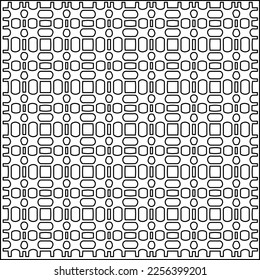 Textura elegante con figuras de líneas.
Resumen de patrones geométricos en blanco y negro para página web, texturas, tarjeta, afiche, tela, textil. Diseño repetitivo gráfico monocromo.