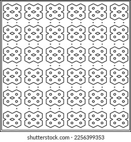 Stylish texture with figures from lines.
Abstract geometric black and white pattern for web page, textures, card, poster, fabric, textile. Monochrome graphic repeating design.