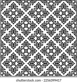 Stylish texture with figures from lines.
Abstract geometric black and white pattern for web page, textures, card, poster, fabric, textile. Monochrome graphic repeating design.