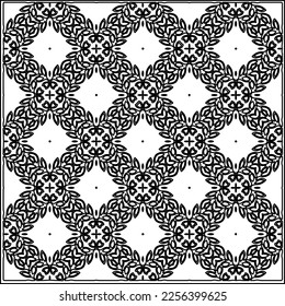 Stylish texture with figures from lines.
Abstract geometric black and white pattern for web page, textures, card, poster, fabric, textile. Monochrome graphic repeating design.