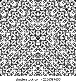 Textura elegante con figuras de líneas.
Resumen de patrones geométricos en blanco y negro para página web, texturas, tarjeta, afiche, tela, textil. Diseño repetitivo gráfico monocromo. 