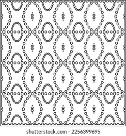 Stylish texture with figures from lines.
Abstract geometric black and white pattern for web page, textures, card, poster, fabric, textile. Monochrome graphic repeating design.