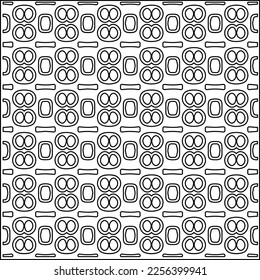 Stylish texture with figures from lines.
Abstract geometric black and white pattern for web page, textures, card, poster, fabric, textile. Monochrome graphic repeating design.