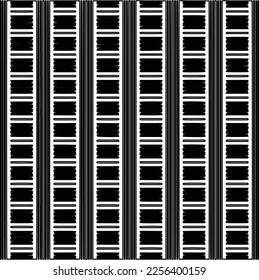 Textura elegante con figuras de líneas.
Resumen de patrones geométricos en blanco y negro para página web, texturas, tarjeta, afiche, tela, textil. Diseño repetitivo gráfico monocromo. 