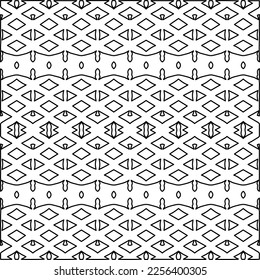 Textura elegante con figuras de líneas.
Resumen de patrones geométricos en blanco y negro para página web, texturas, tarjeta, afiche, tela, textil. Diseño repetitivo gráfico monocromo. 