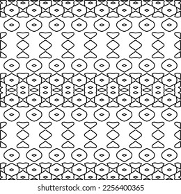 Textura elegante con figuras de líneas.
Resumen de patrones geométricos en blanco y negro para página web, texturas, tarjeta, afiche, tela, textil. Diseño repetitivo gráfico monocromo. 