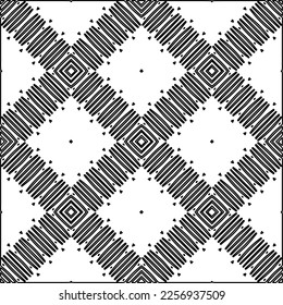 Textura elegante con figuras de líneas.
Resumen de patrones geométricos en blanco y negro para página web, texturas, tarjeta, afiche, tela, textil. Diseño repetitivo gráfico monocromo. 