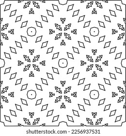 Stylish texture with figures from lines.
Abstract geometric black and white pattern for web page, textures, card, poster, fabric, textile. Monochrome graphic repeating design. 