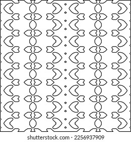 Textura elegante con figuras de líneas.
Resumen de patrones geométricos en blanco y negro para página web, texturas, tarjeta, afiche, tela, textil. Diseño repetitivo gráfico monocromo. 
