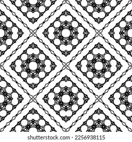 Stylish texture with figures from lines.
Abstract geometric black and white pattern for web page, textures, card, poster, fabric, textile. Monochrome graphic repeating design. 