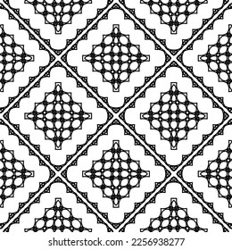 Stylish texture with figures from lines.
Abstract geometric black and white pattern for web page, textures, card, poster, fabric, textile. Monochrome graphic repeating design. 