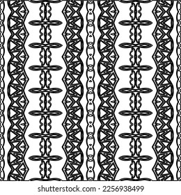 Stylish texture with figures from lines.
Abstract geometric black and white pattern for web page, textures, card, poster, fabric, textile. Monochrome graphic repeating design. 