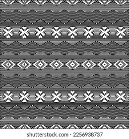 Stylish texture with figures from lines.
Abstract geometric black and white pattern for web page, textures, card, poster, fabric, textile. Monochrome graphic repeating design. 